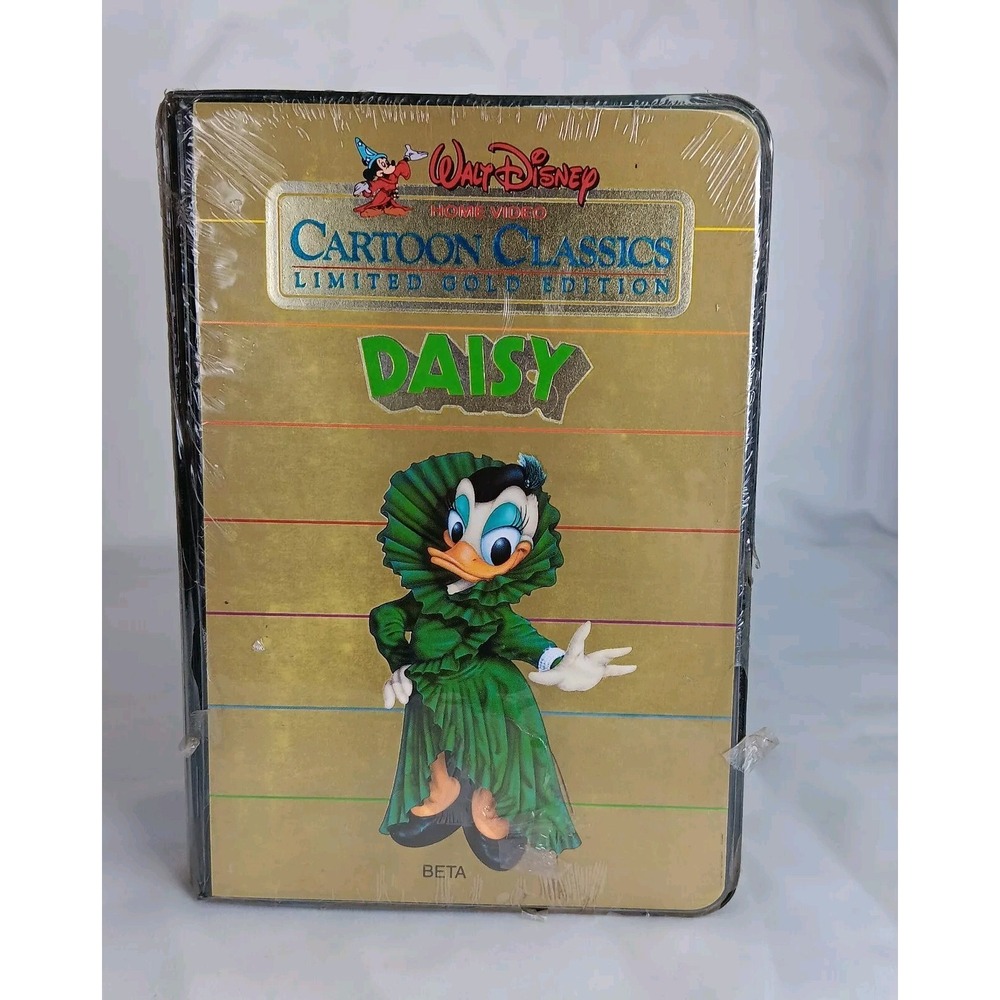 New Walt Disney Cartoon Classics Limited Gold Edition Daisy BETAMAX Sealed-READ